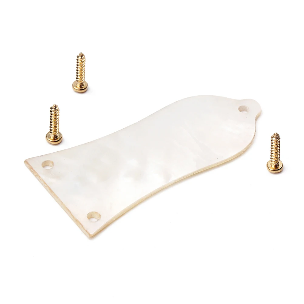 

Electric Guitar White Shell Skirt Cover Core Truss Rod Covers for Parts Accessories