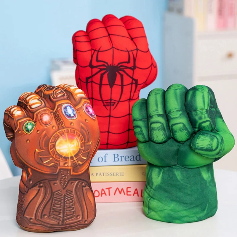 The Avengers 26cm Movie Figure Hulk Thanos Perimeter Plush Model Boxing Gloves Desktop Decoration Ornaments Birthday Gifts Toys