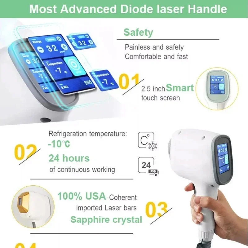 Newest 808nm Diode Laser ICE Platinum Diode Laser Hair Removal Machine 755 808 1064nm hair remove laser remove hair
