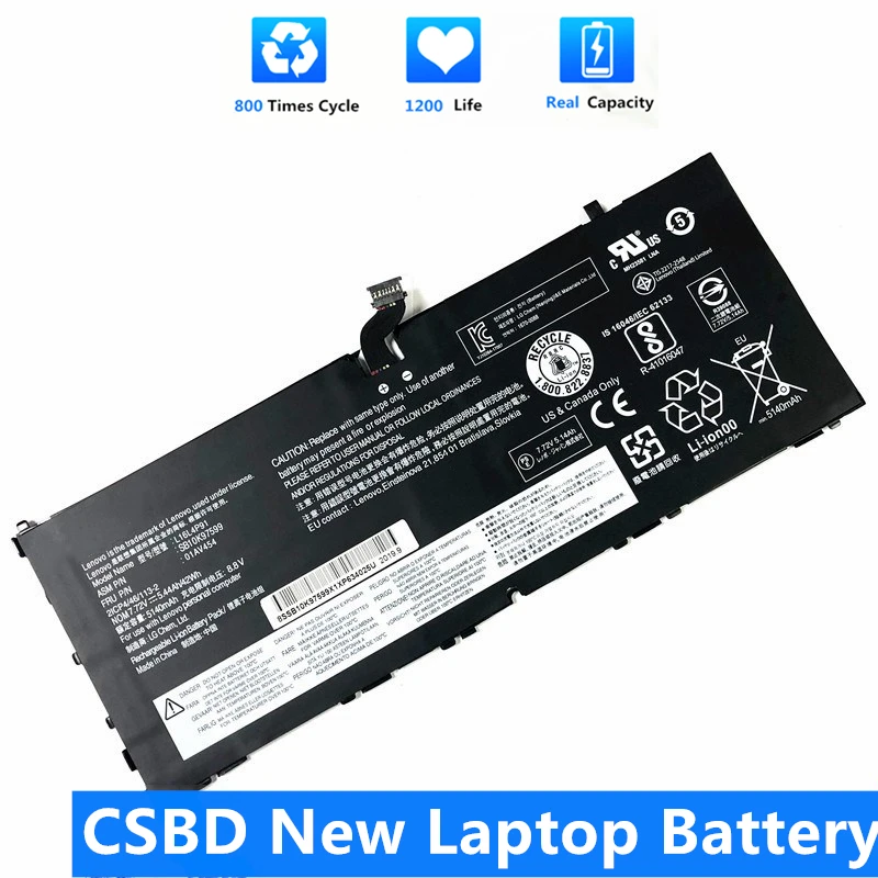 

CSBD New 7.72V 42WH L16L4P91 01AV454 Battery For Lenovo Thinkpad X1 Tablet gen 3 TP00089A L16M4P91 L16S4P91 SB10K97599