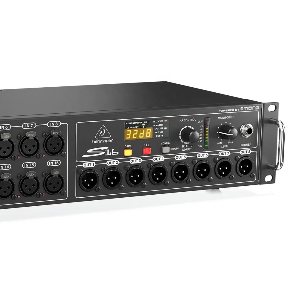 Behringer S16 kotak panggung 16-input untuk konsol Mixer Digital X32-Series Behringer