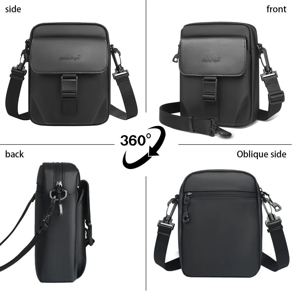 HcanKcan Men's Crossbody Bag Men Waterproof Light weight Shoulder Bag Phone Bicycle Sling Bag Man Messenger Bag for Mini Ipad