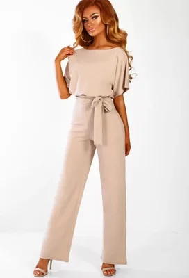 Nieuwe lente en zomer mode casual jumpsuit dames effen kleur vetersluiting bodysuit korte mouw dames elegante jumpsuit