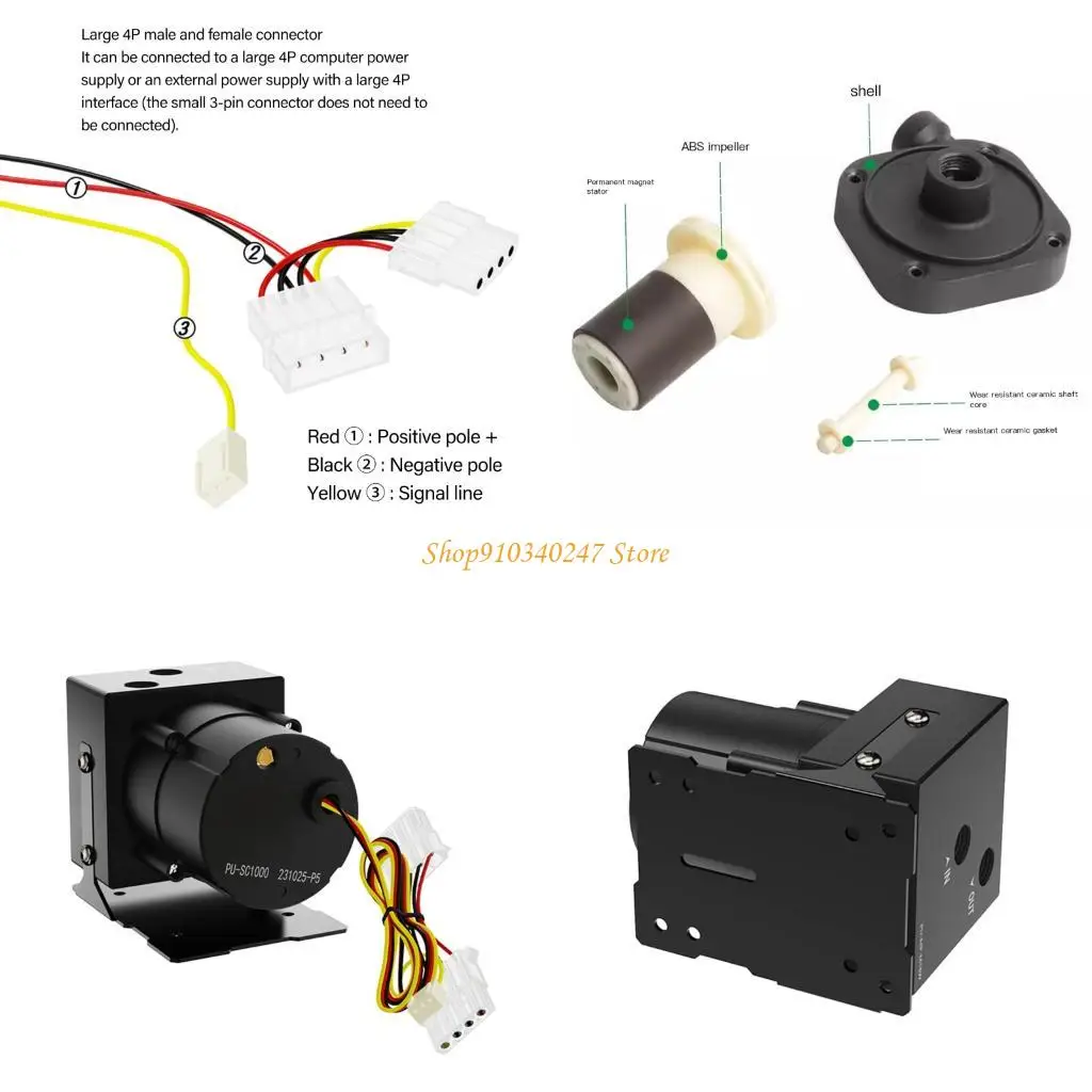 

Q22A 1200L/H КОМПЬЮТЕРНЫЙ Охлаждение Водяного охлаждения ПК ПК Регулируемая замена скорости скорости