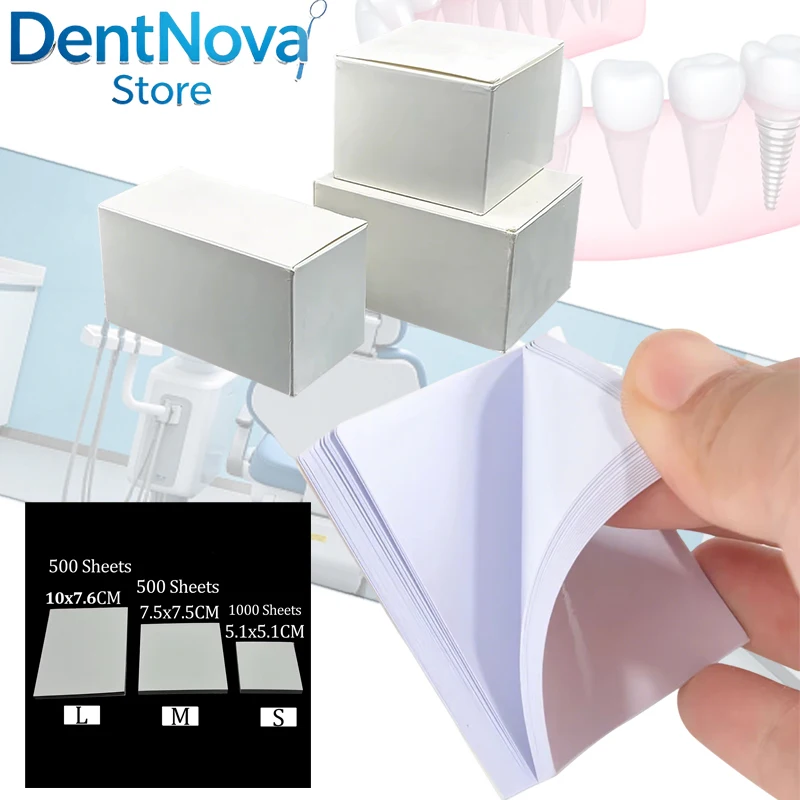 

Disposable Dental Lab Mixing Paper 1000pcs S/M/L with Spatula Denture Material