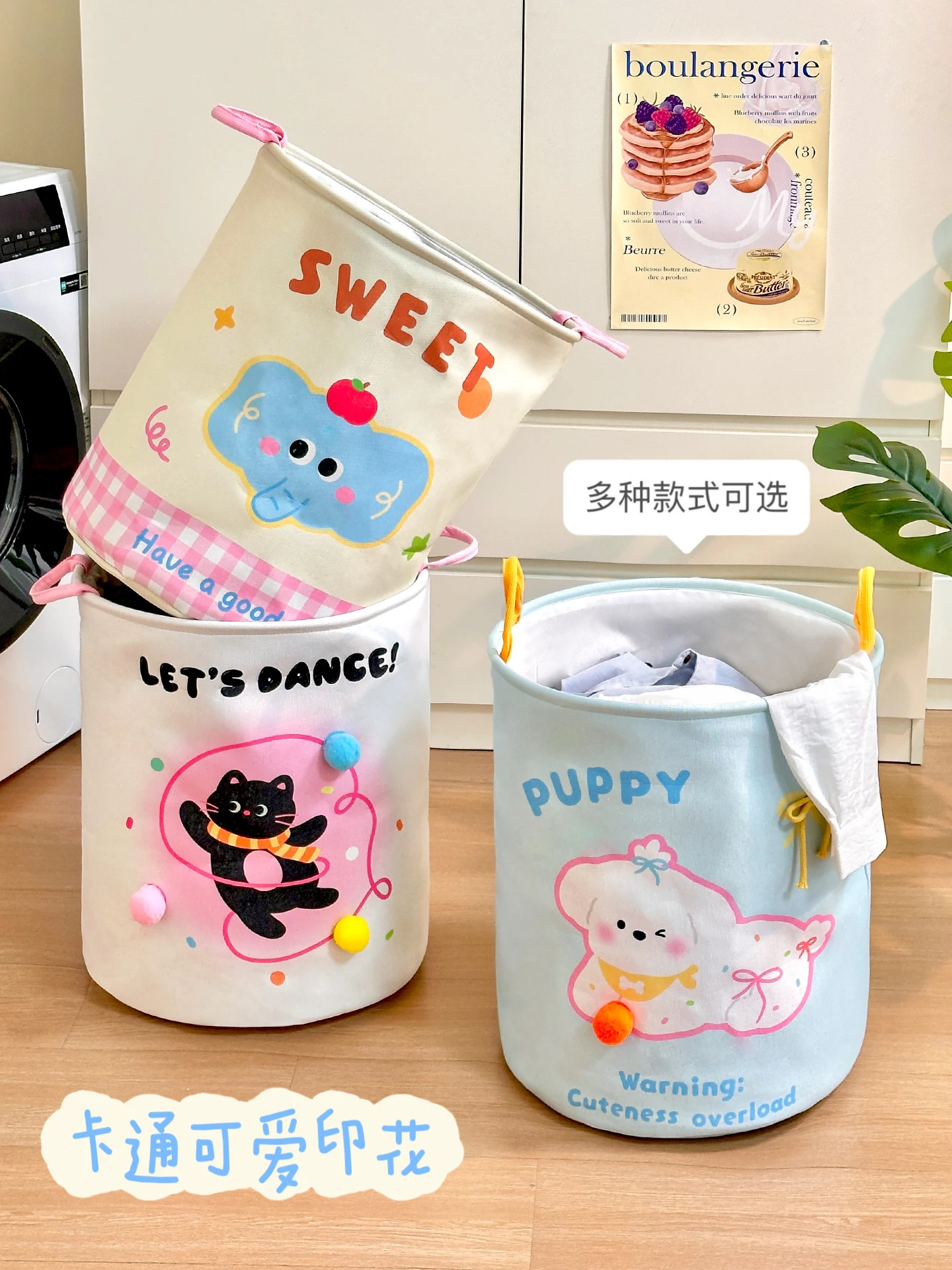 

Laundry Hamper Large Canvas Lightweight Storage Basket Toy Organizer Dirty Clothes Collapsible College Dorms Bedroom,Bathroom