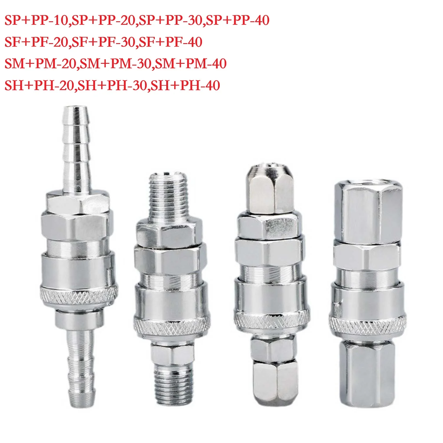 2 個クイックリリースエアラインホース継手カプラーコネクタコンプレッサー SH20 PH20 SP PP エアコンプレッサー用防錆/腐食抵抗