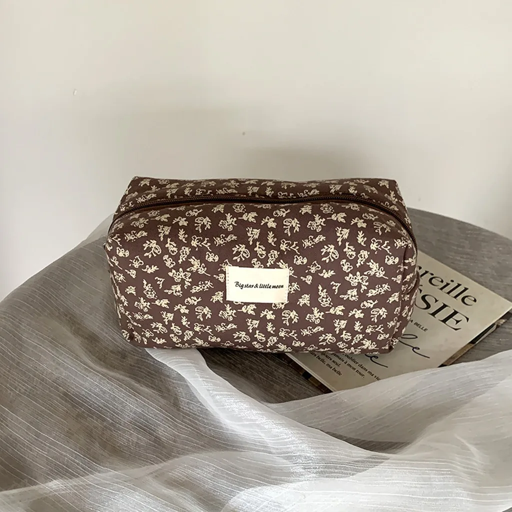 Zipper Cosmetic Pouch Portable Women'S Cosmetic Bag Large Capacity Toiletry Bag Ultra Lightweight Travel Toiletry Pouch For Home
