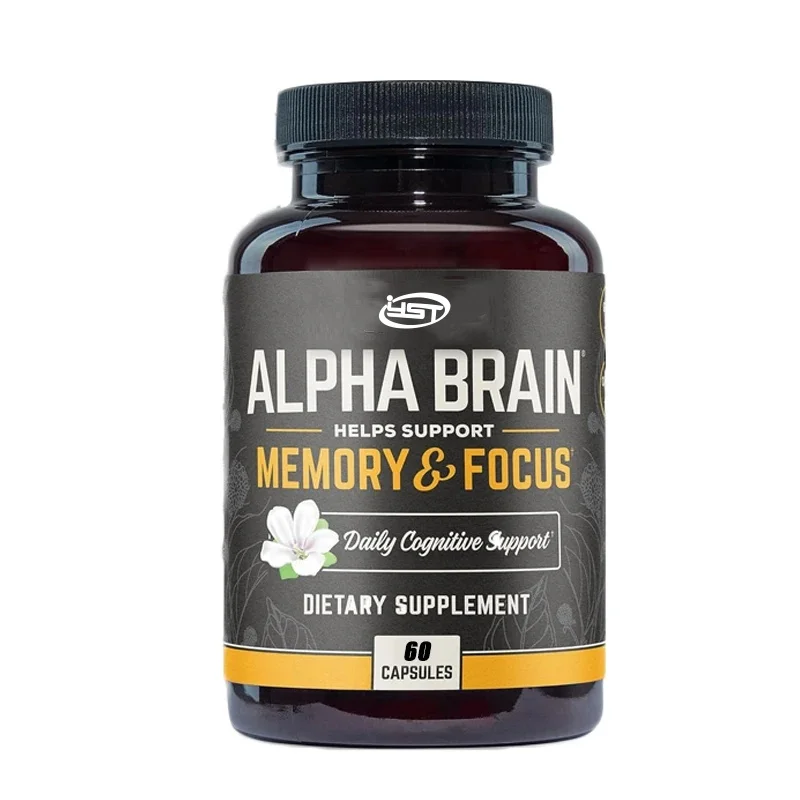 Alpha Brain60 high-quality puzzle brain supplements - focus, concentration, and memory - Alpha GPC,L-theanine, and fake purslane