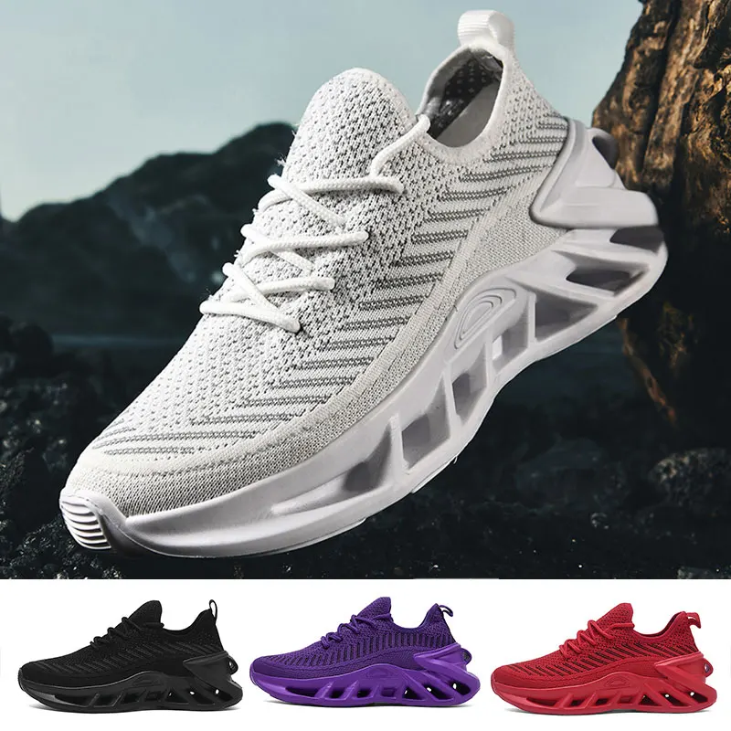 Women Men Sneakers Breathable Running Shoes Mesh Casual Sports Shoes Men Walking Shoes Non-slip Cushioned Sole EU 36-45