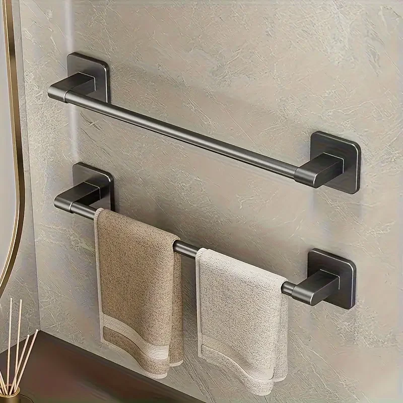 

Wall Mounted Towel Rack Bathroom Storage Rack Bathroom Aluminum Bar Towel Rack Hanger Holder Kitchen Bathroom Accessories