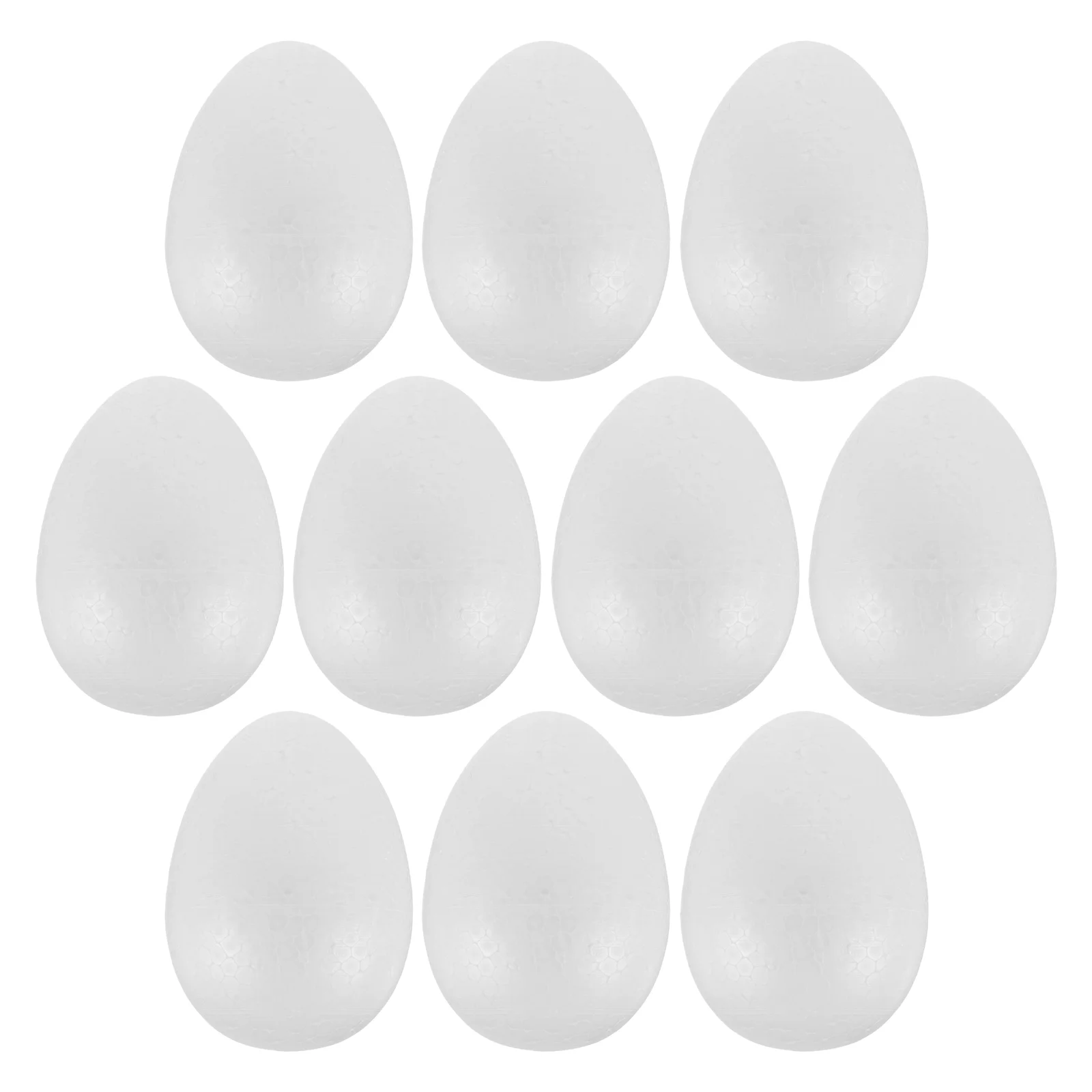 

10 Pcs Easter Egg Model DIY Crafts Eggs Decoration Unfinished Ornament Foams White Manual