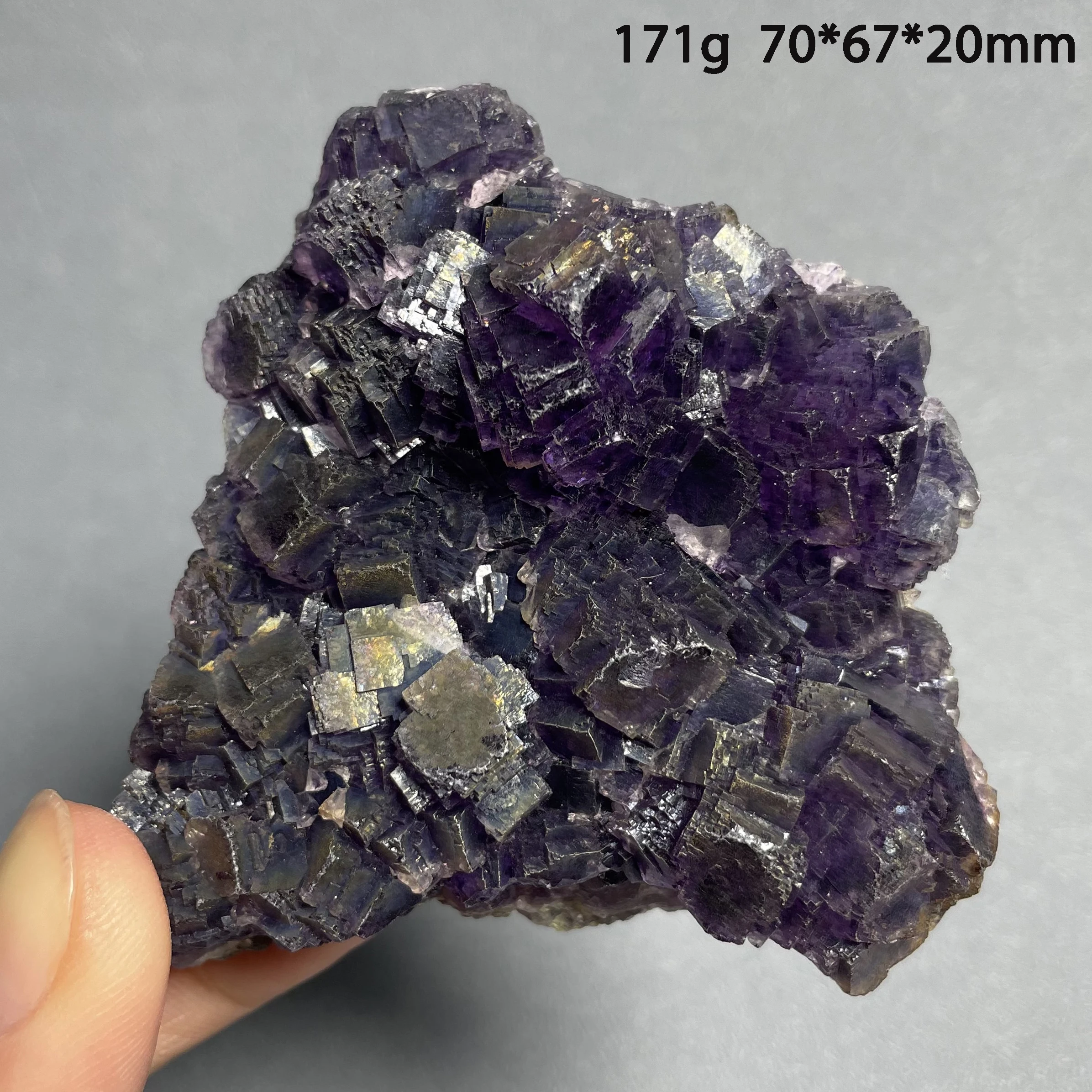 Natural Inner Mongolia Fluorite Crystal Cluster Raw Stone Quartz Rock Mineral Specimen - Healing Gift Home Decoration