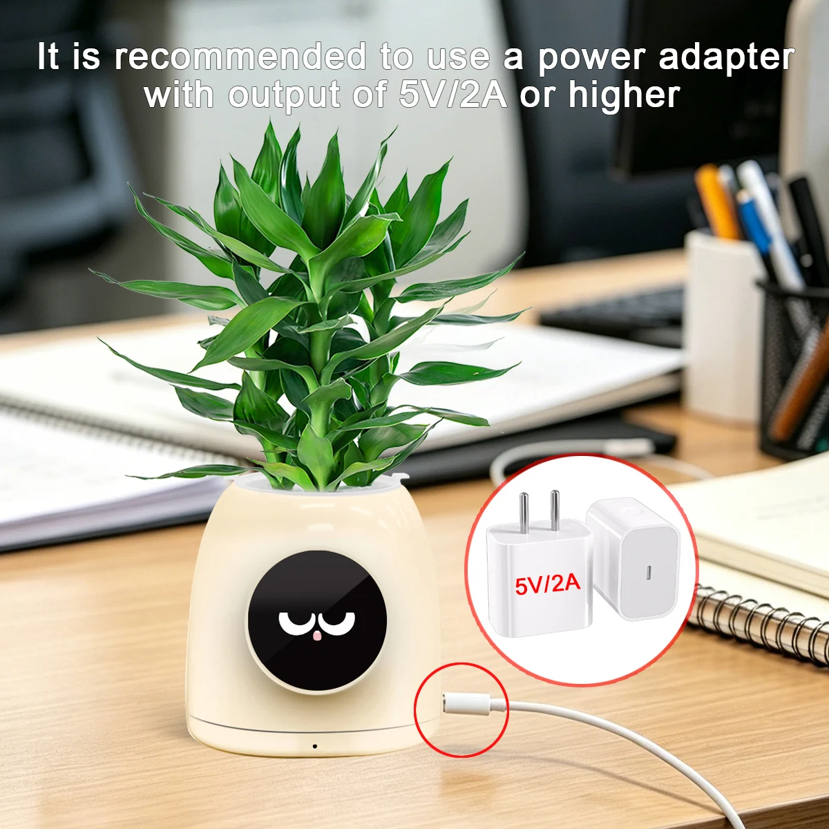 LINCUKOO Tuya Smart AI Blumentopf Gen1 Desktop WiFi-Pflanzgefäß, Erweiterte KI-Sprachsteuerung mit ChatGPT Gemini Tuya Geräteverknüpfung – Detail 19
