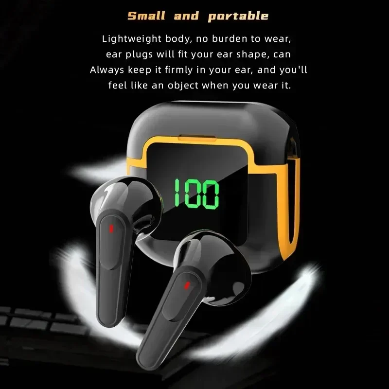 PRO90 Bluetooth 5.3 Headphones TWS Wireless Earphones with LED Display Stereo Headset Touch Control Earbuds Noise Reduction image 3