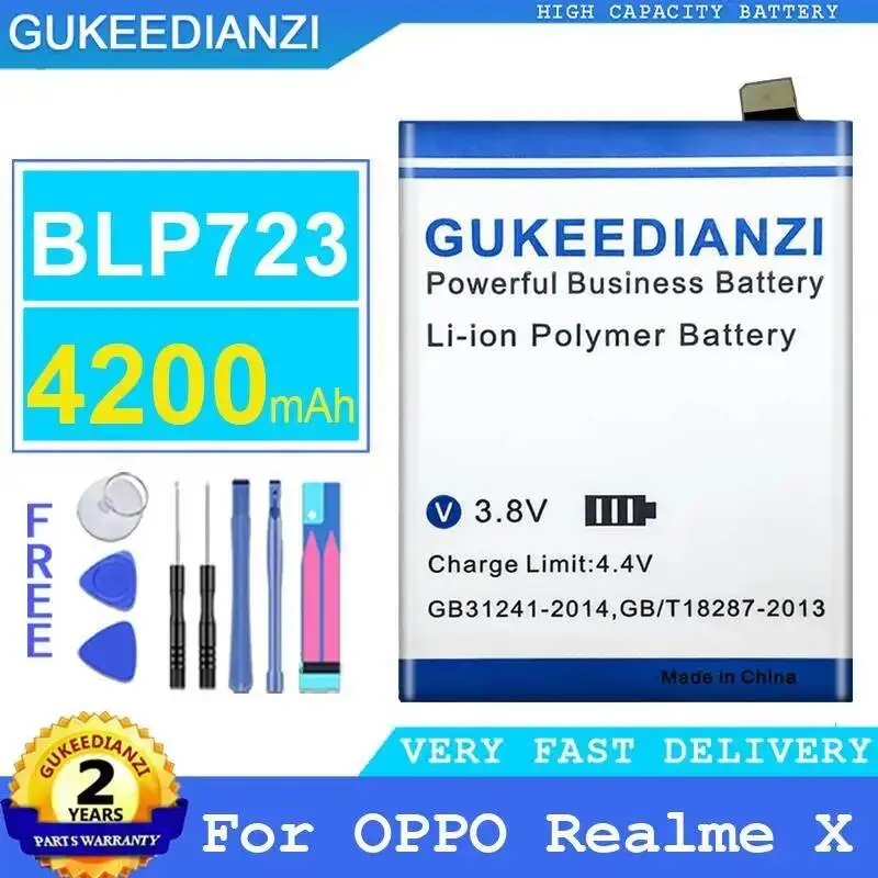 

Для Oppo Realme X BLP723 Надежная сменная батарея для мобильного телефона 4200 мАч