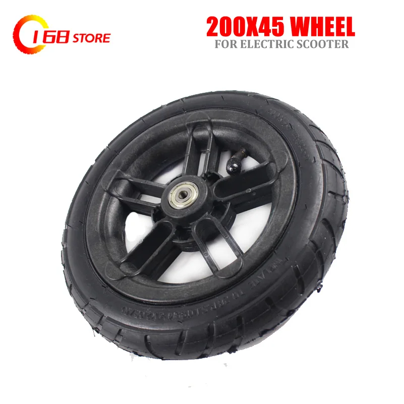 

Size 200x45 and Inner Tire Inflated Wheel Hub for E-twow S2 Scooter M8 M10 Pneumatic 8" chair Air