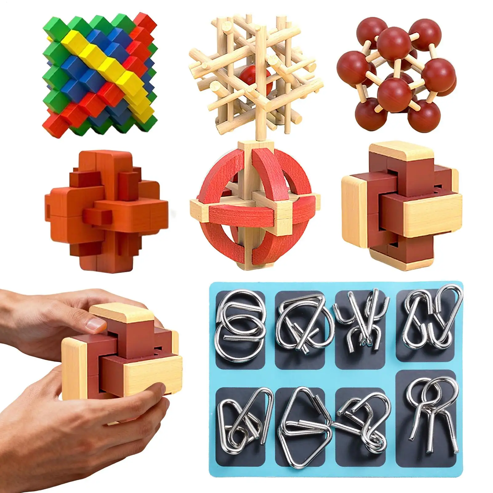 

Brain Teasers For Kids Unlock Intellectual Puzzle Toy Logic Intellectual Toys For Boys Girls Early Learning Hands-On Logical