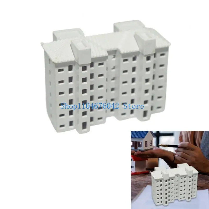 N Scale 1:500 Apartment House Assembled Model Miniature Architectural Building Model Outland Realism Scene DIY Painting