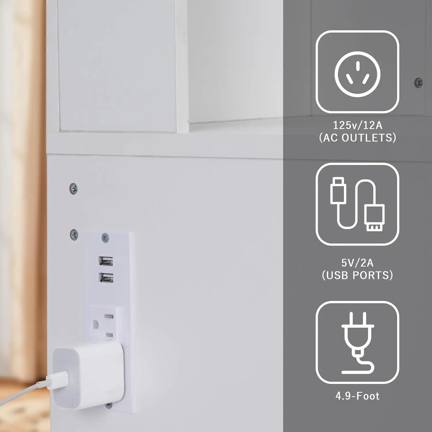 Meja Rias dengan Cermin dan Lampu LED, Meja Rias Rias dengan Stasiun Pengisian Daya, Laci Penyimpanan, Rak, Kabinet yang Dapat Disesuaikan