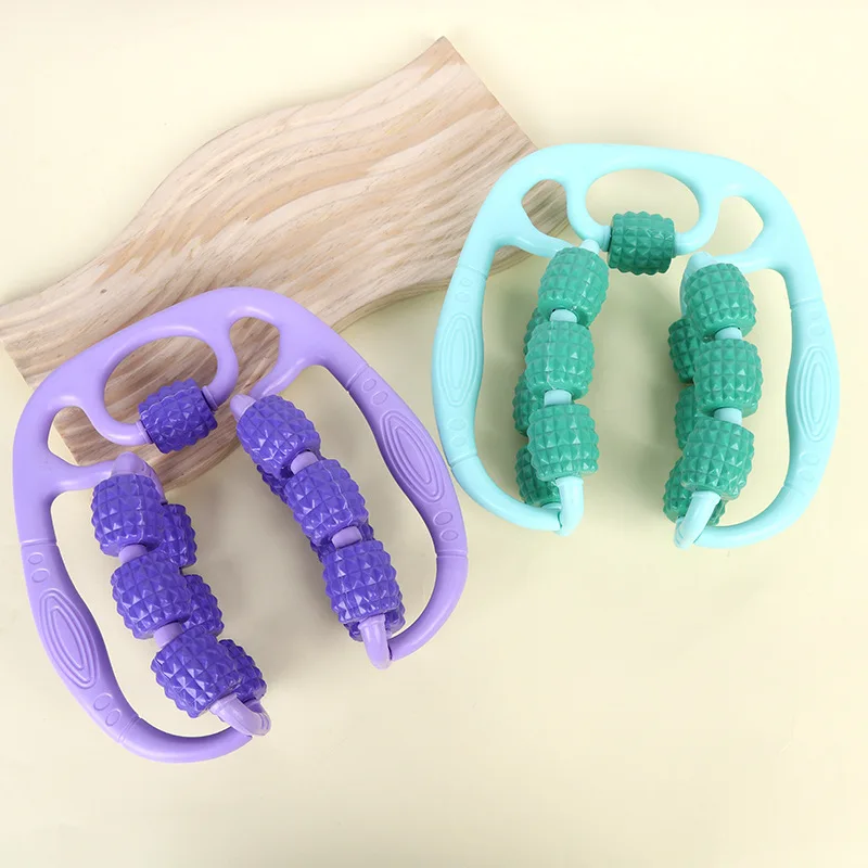 أسطوانة تدليك دائرية لتمدد عضلات الفخذ والعجل، استرخاء، تدليك الساق، لقط اللياقة البدنية واليوجا