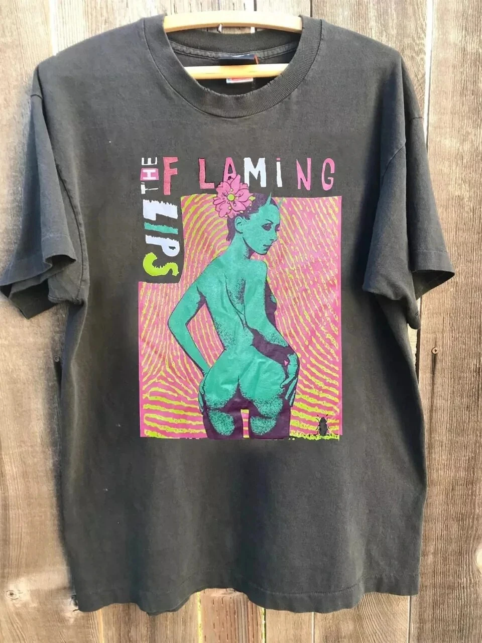 The Flaming Lips - Graphic Belly up Aspen Charcoal Unisex T shirt Men Women