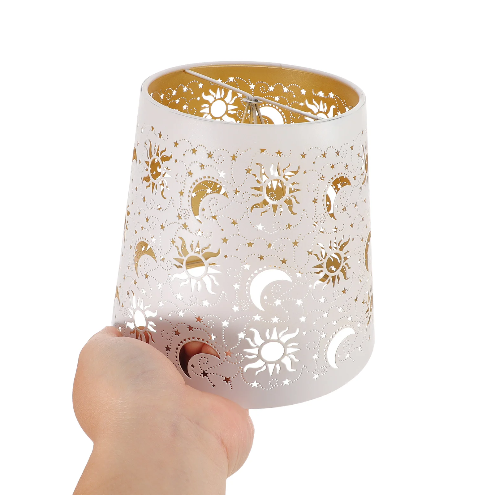 

Металлический полый подвесной светильник с абажуром в виде звезды и луны для гостиной, спальни, отеля, освещения, декоративный современный чехол для лампы, легкий