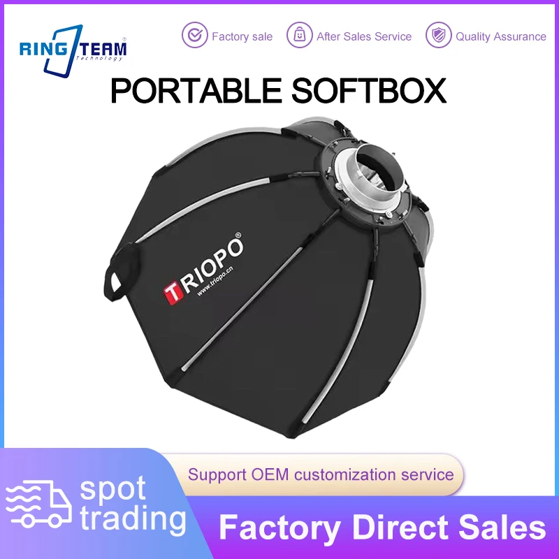 

Octagonal Softbox with Bowens Mount - Quick Install Portable Soft Light Box for Photography