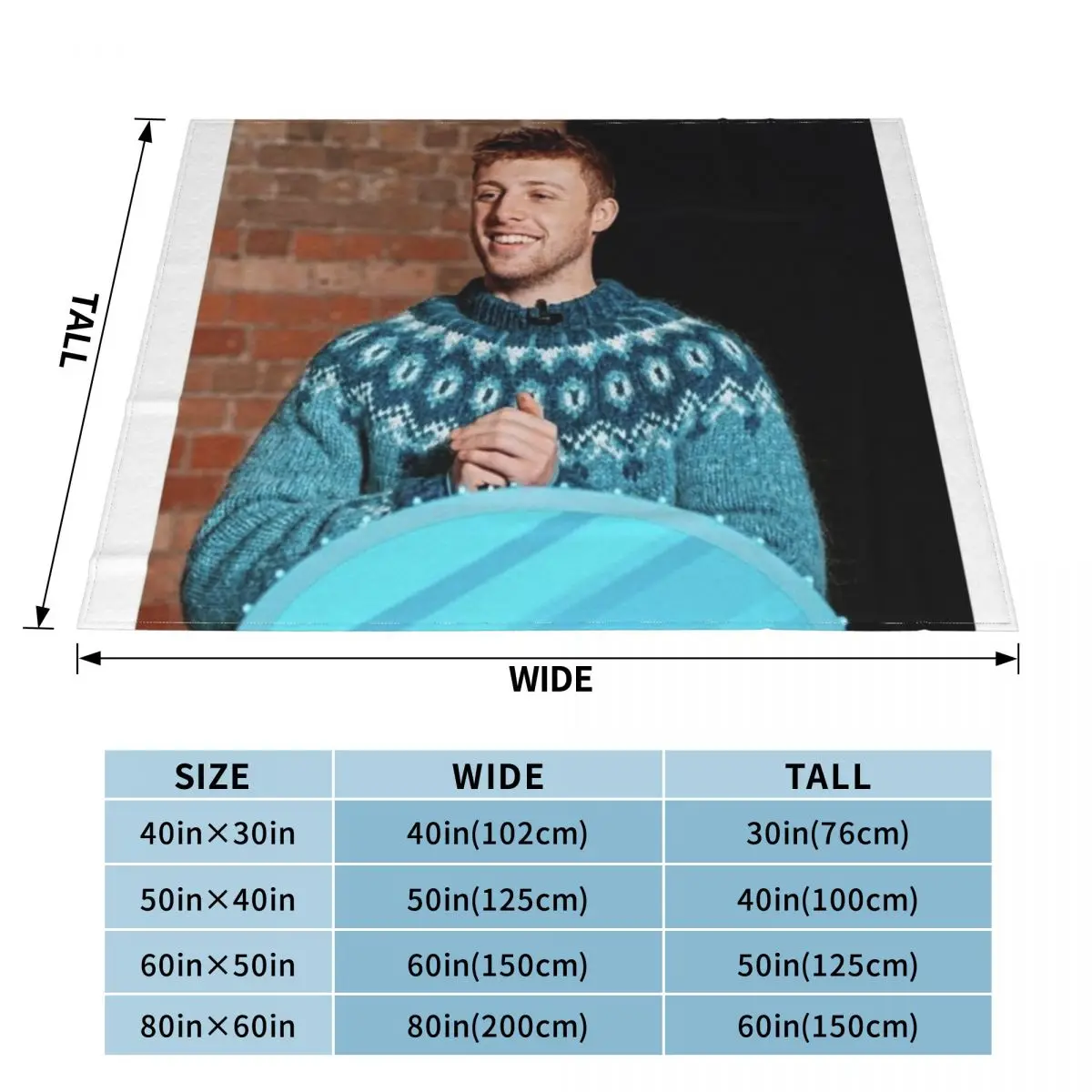 harry w2s wroetoshaw sidemen Throw Blanket Decorative Blankets For Sofa Thin Fashion Sofa Blankets Camping Blanket