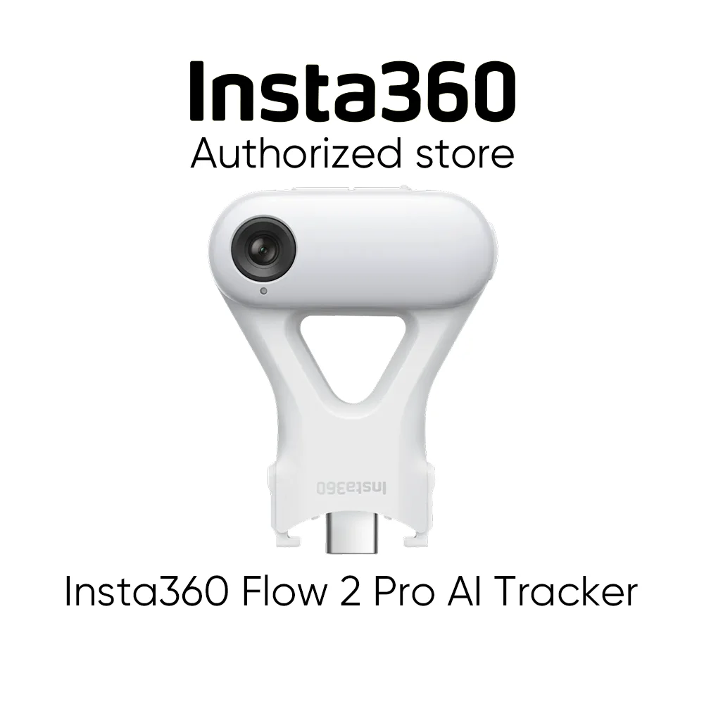 جهاز تعقب Insta360 Flow 2 Pro AI الرسمي والأصلي، يدعم التحكم بالإيماءات. قم ببساطة رفع يدك لبدء أو توقف تتبع الذكاء الاصطناعي