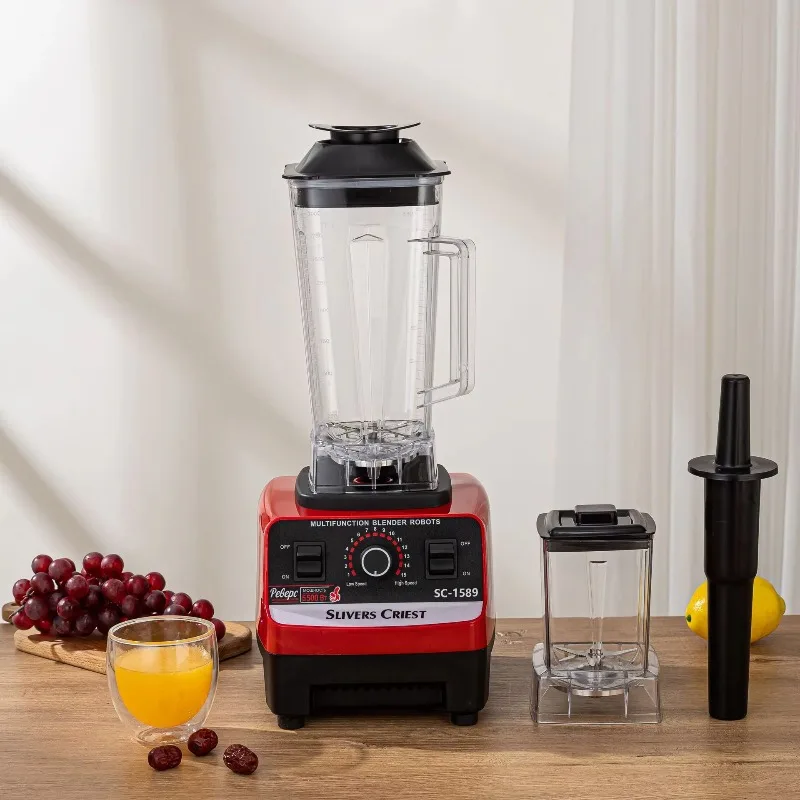 Heavy Duty Commercial Juice Fruit Blender 5500 Watt Silver Crown SC 1589 2-in-1 Fresh Juicer Smoothie Blender