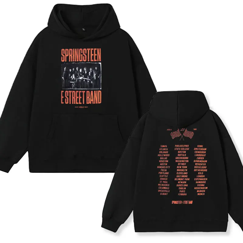 

Bruce Springsteen and E Street Band 2024 Album Hoodie Men Women Fashion Hip Hop Hooded Sweatshirt Fall Oversized Fleece Pullover