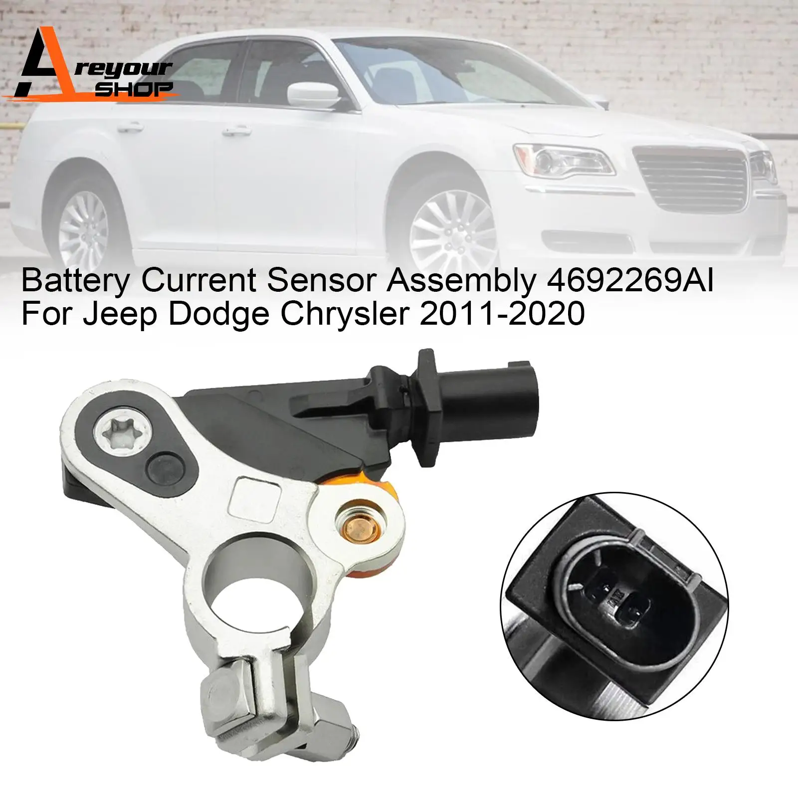 Areyourshop Battery Current Sensor Assembly 4692269AI for Jeep Dodge Chrysler 2011-2020