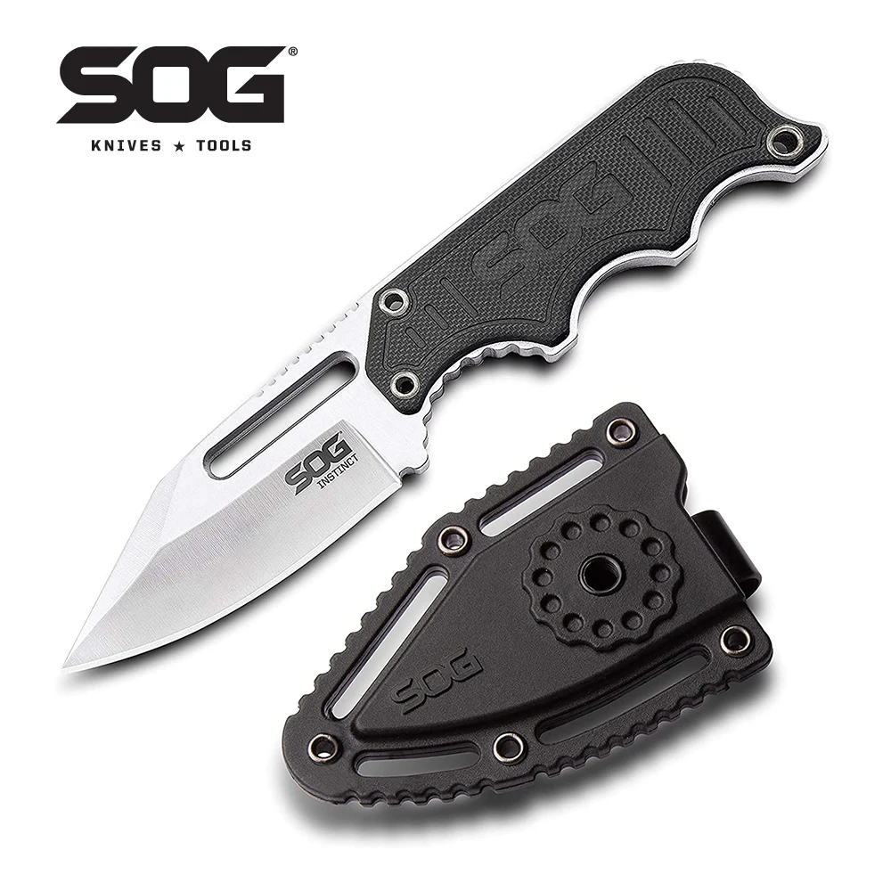 SOG INSTINCT Portable Tactical Knife EDC Mini Pocket Hand Tools Outdoor Survival Knives Daily Camping Cutter Equipment NB1012-CP