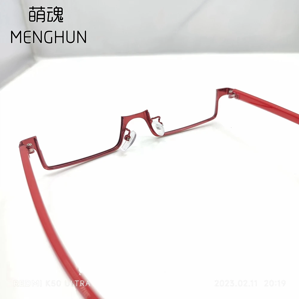 I Don't Want to Get Hurt, So I'll Max Out My Defense Mii Cosplay Red Frame Glasses Cosplay Accessories