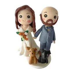 Wedding Cake Doll Fall Decor for Remembrance Wedding Decorations for Tables Groom Birthday Decoration for Girl Couples Pet