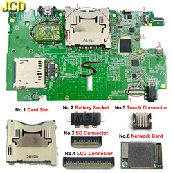 4/29/53Pin FPC Female Socket Motherboard Battery Holder Network Card Slot LCD Display Screen Flex Cable Connector For 3DS LL XL