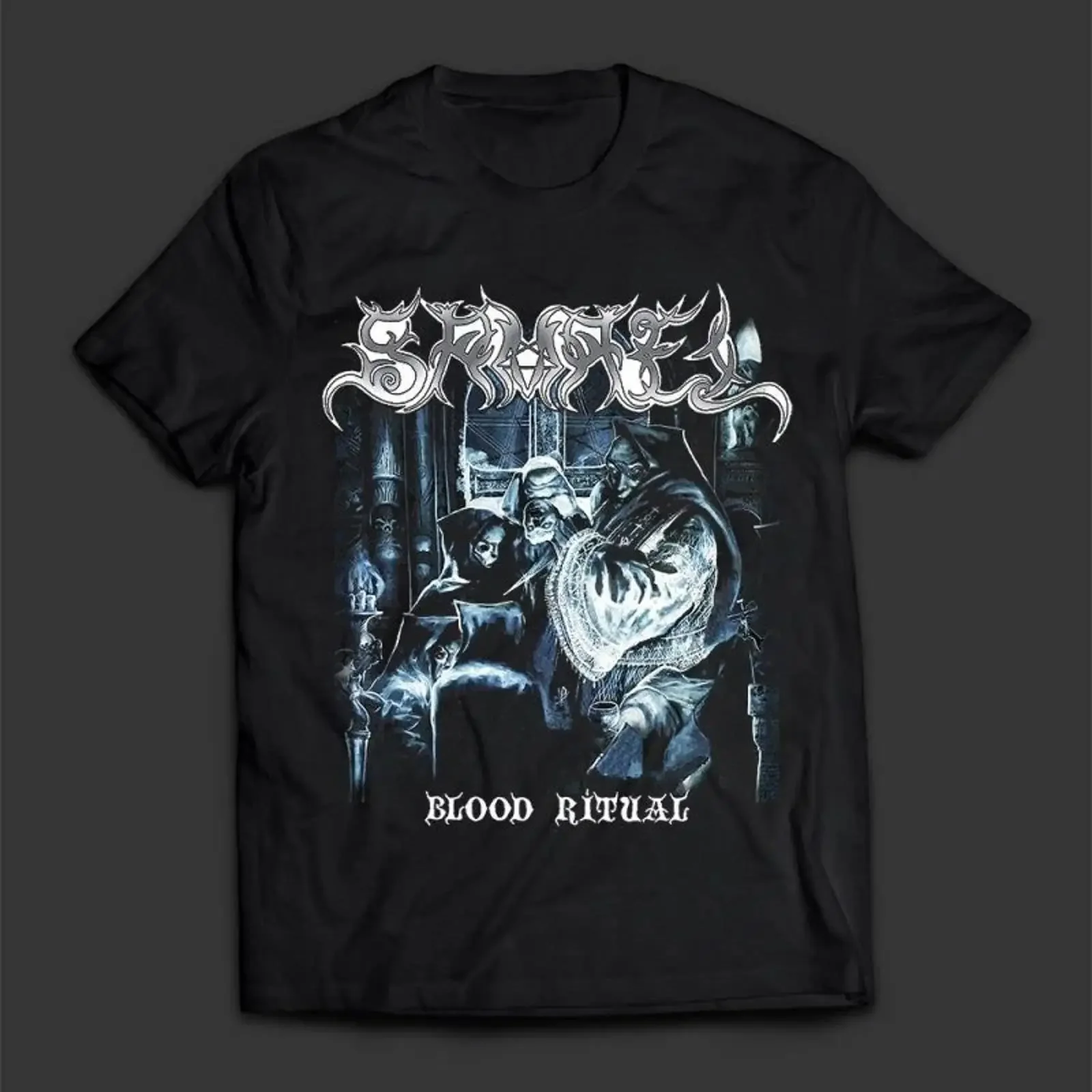 Vtg Samael Band Blood Ritual Heavy Cotton Black All Size T Shirt vintage Washed Stretched Unisex Soft Comfortable Casual