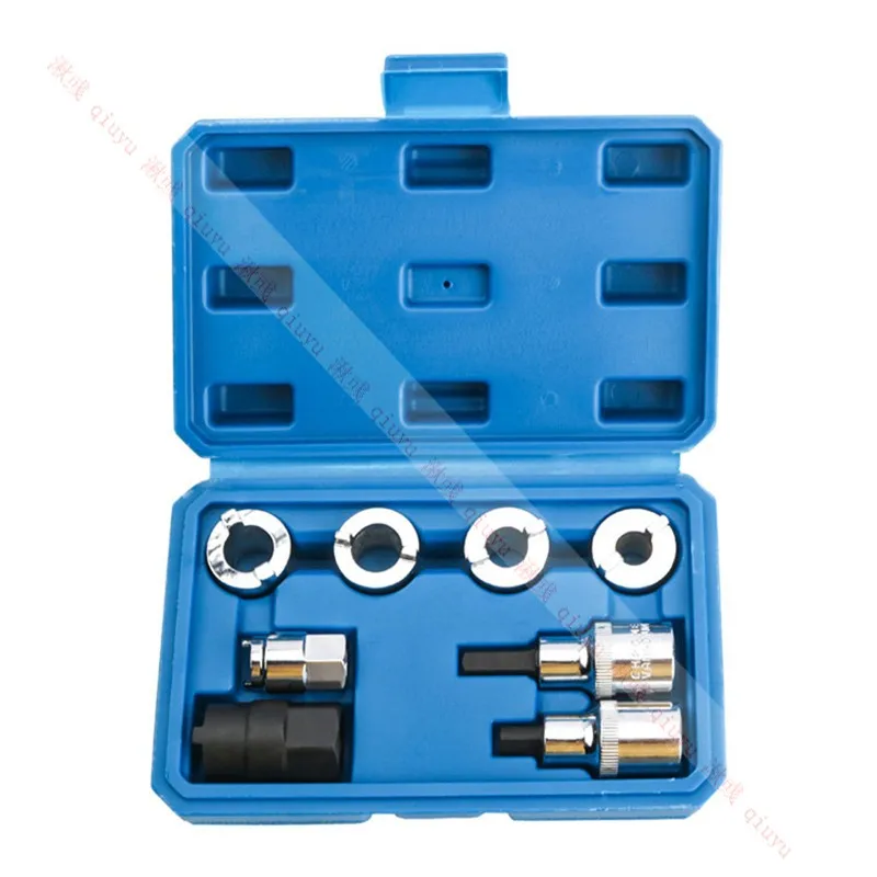 

8Pcs/Set Shock Absorber Dismantle Tools Suspension Strut Spreader Socket Sleeve Removal Install Kit Damping Screw