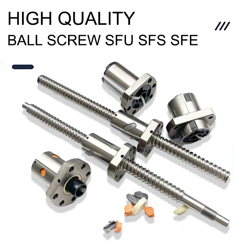 C7 Precision Ball Screw Nut 2504/2505/2510/2525 | 100-1400mm Transmission Module for CNC Machine Tools