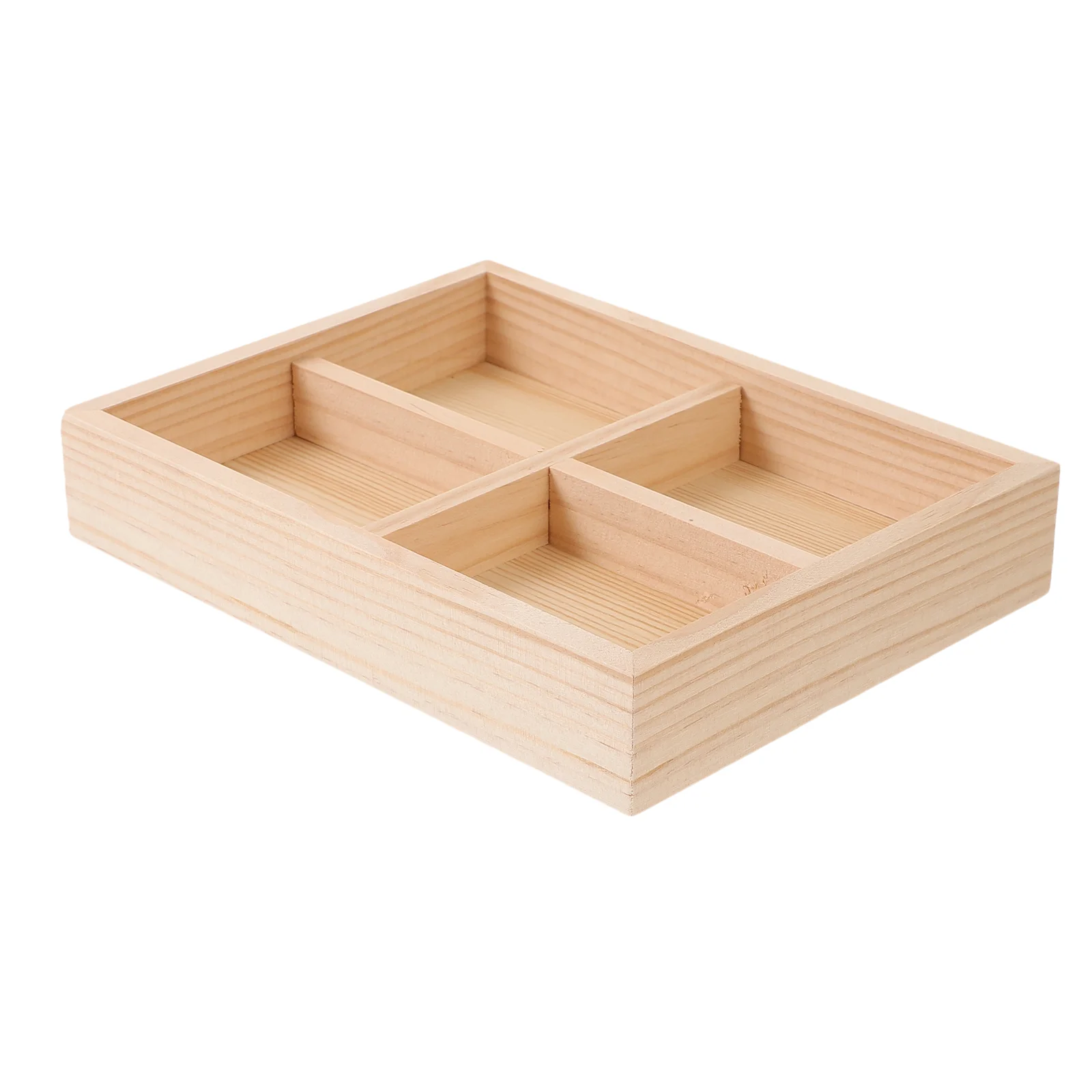 Bedroom Earring Dish Jewelry Container Pine Tray Wooden Display Storage Case Plate