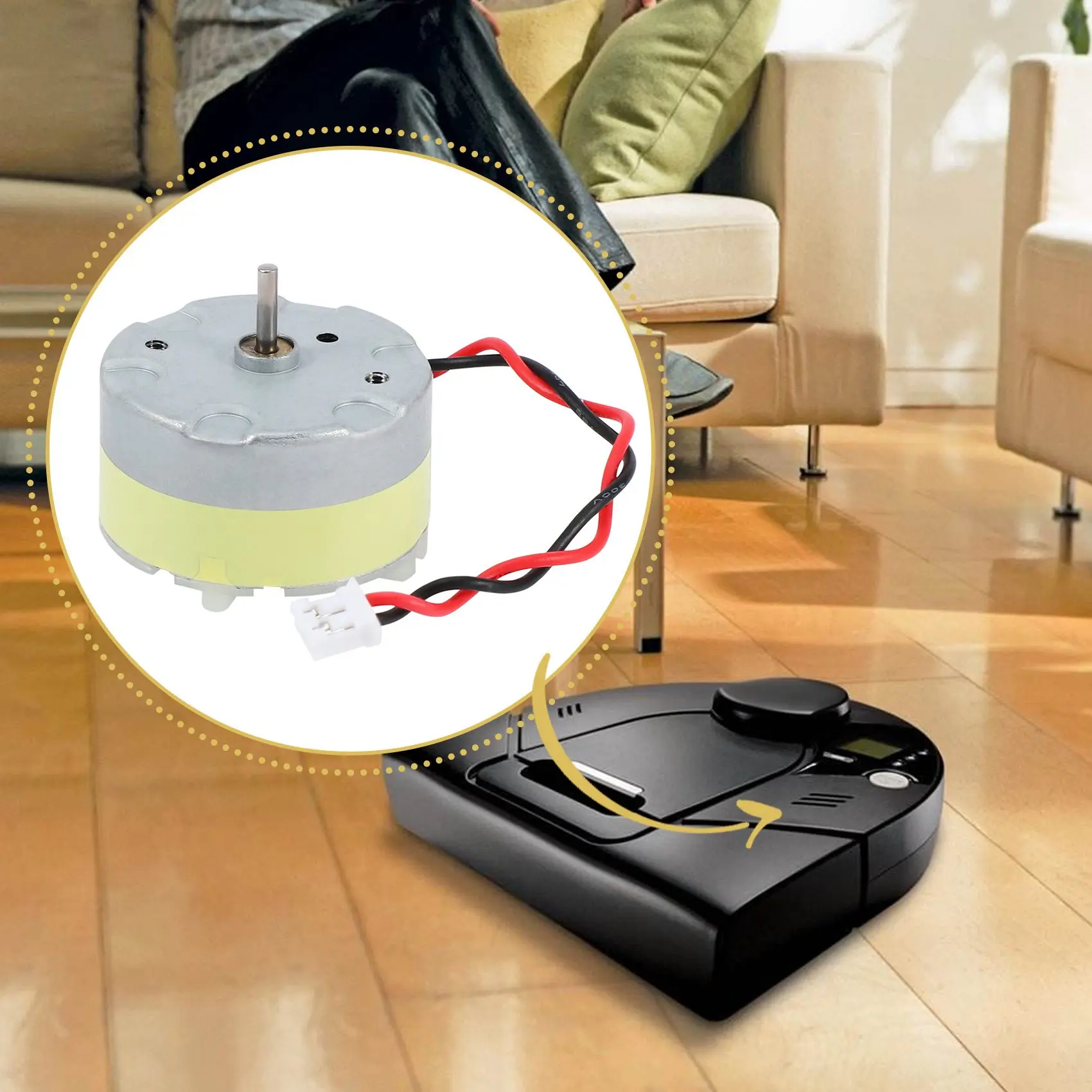 Moteur Lidar de remplacement avec câble, 1 pièce