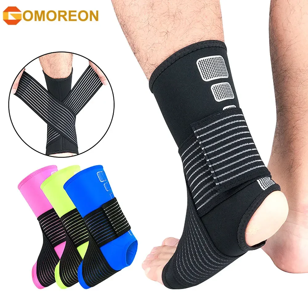 

1Pcs Protective Football Ankle Support Basketball Ankle Brace Compression Nylon Strap Belt Adjustable Ankle Protector