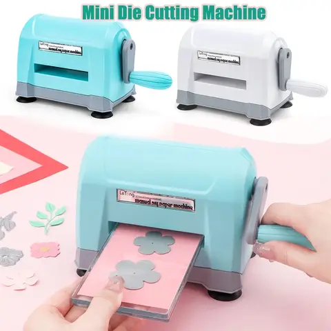 Bilashmart Mini Manual Die Cutting Machine Portable Die Cut and Die-Cut Paper Embossing Machine For Card Making Scrapbooking DIY Craft Tool