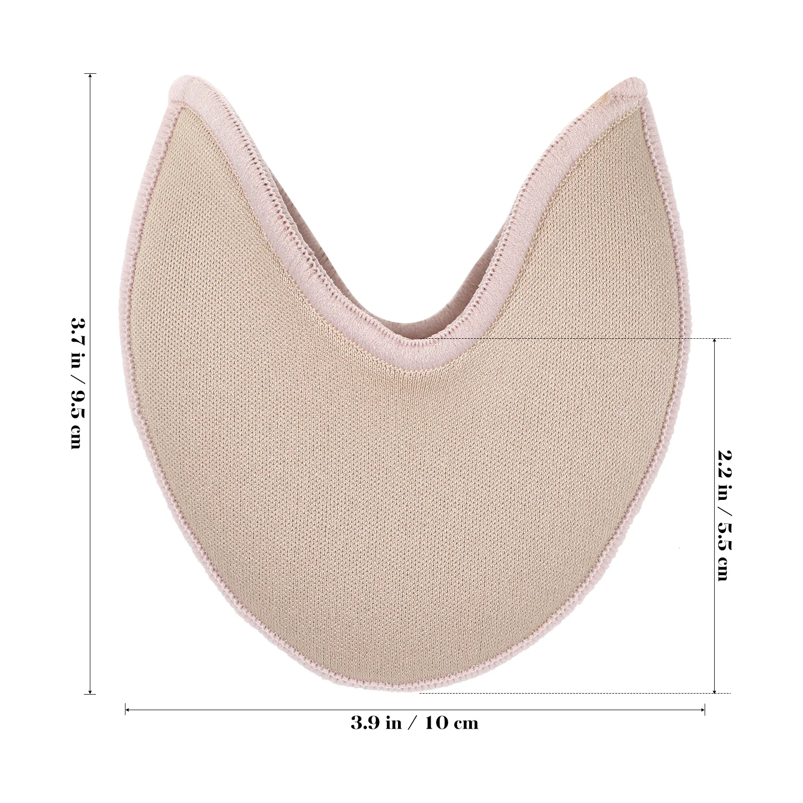

1 Pair Foot Care Toe Protector Dance Insoles Half Pads Sponge Sebs Support Ballet Shoes Covers For Ballet Dance Beige