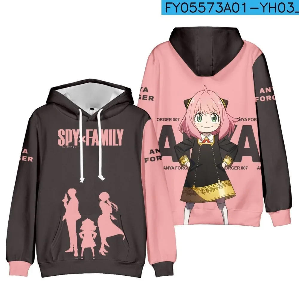 Anime Spy X Family 3D Print Hoodie Men/Women y2k Casual Fashion Hooded Shirt Kids Pullover Sweatshirts Oversized Unisex Clothing