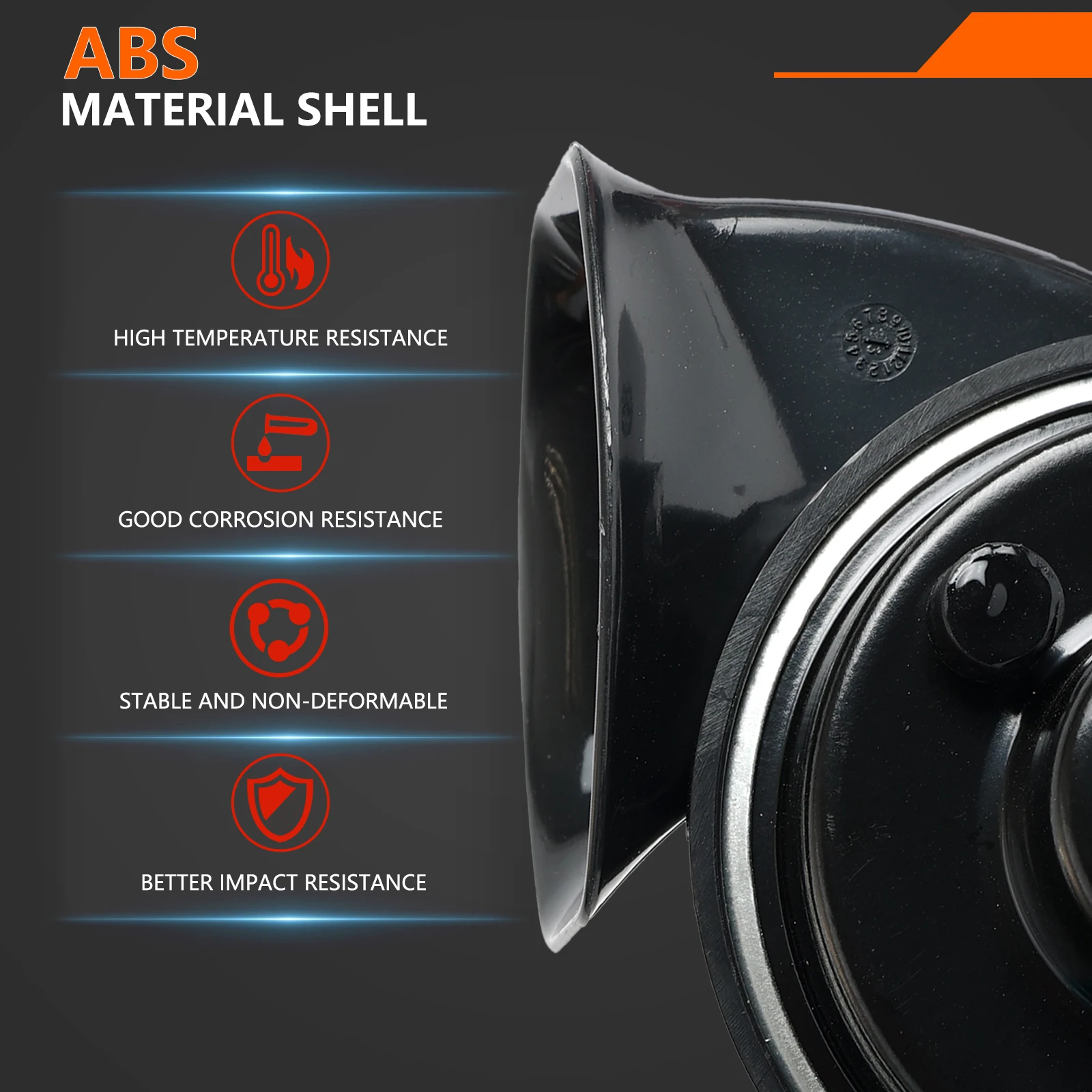 12 فولت 110-125db 410/510 هرتز عالية منخفضة الملعب الحلزون القرن بصوت عال لكزس IS ES CT GX LX NX RX تويوتا هايلاندر لاند كروزر J100 J200 #4