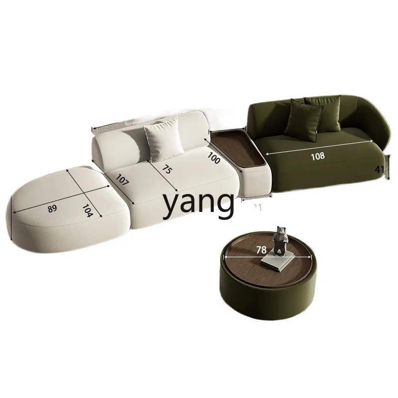 

LTT curved sofa corner special-shaped hotel lobby lounge area reception sofa coffee table combination