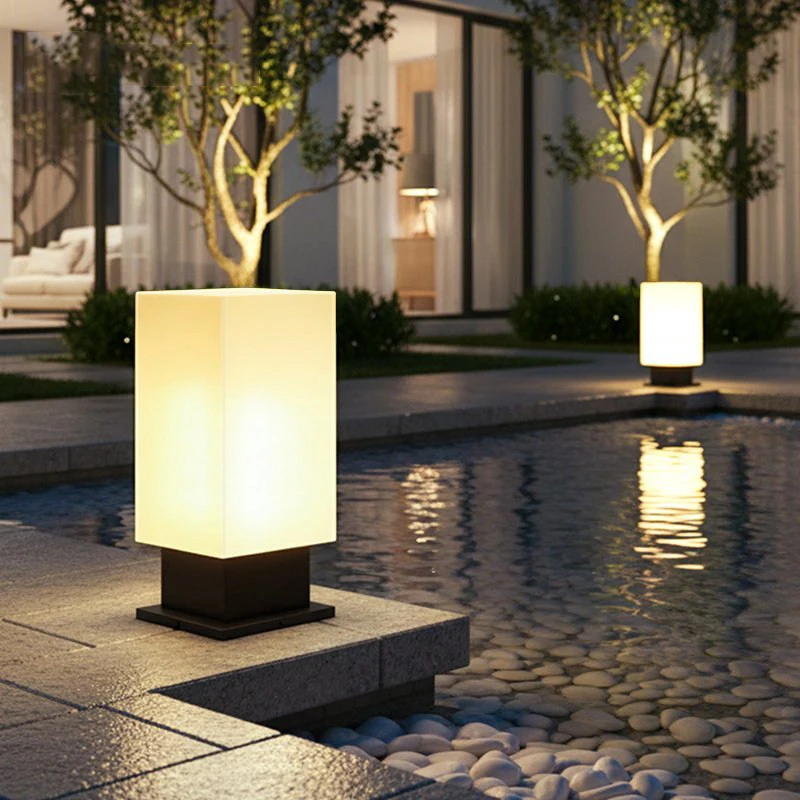 Luminous floor lamp courtyard solar LED outdoor lighting non solar lamp outdoor garden lamp outdoor garden decoration view 4