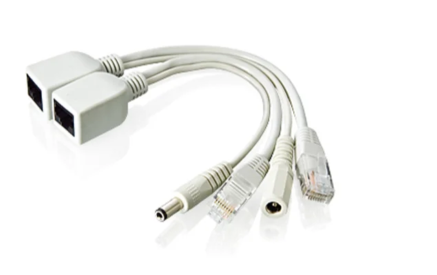 5PCS Passive PoE Splitter + PoE Injector 10/100Mbps Power Over Ethernet Kit For AP IP Cam